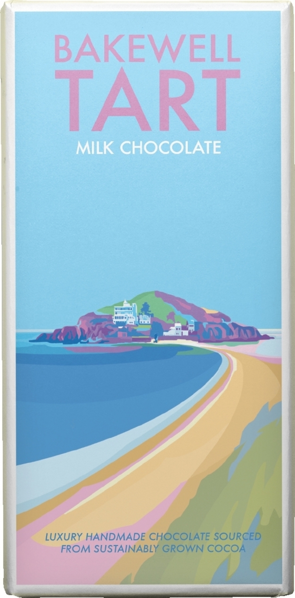 KERNOW Becky Bettesworth Bakewell Tart Milk Choc Bar100g (5060172331789)