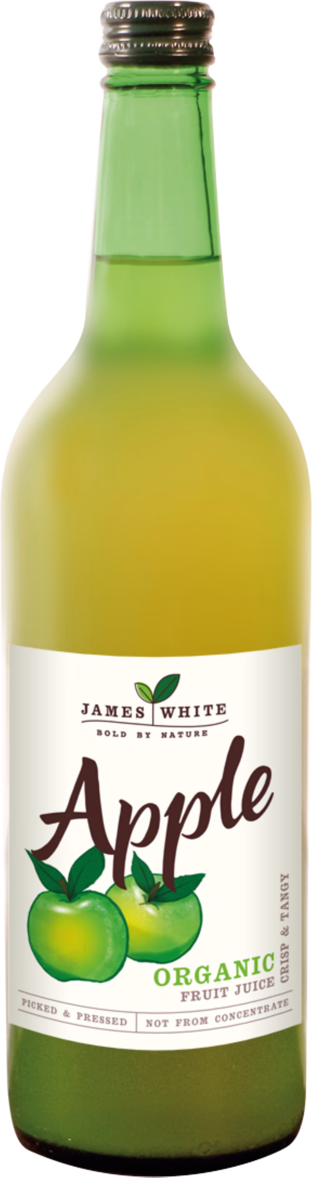 JAMES WHITE Organic Apple Juice 75cl