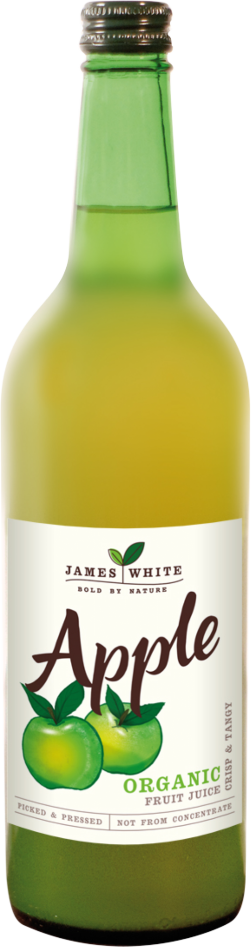 JAMES WHITE Organic Apple Juice 75cl