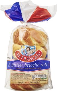 LE FRANCAIS 8 Butter Brioche Rolls 280g