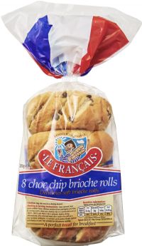 LE FRANCAIS 8 Choc Chip Brioche Rolls 280g