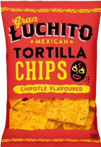 GRAN LUCHITO Tortilla Chips - Chipotle Flavoured 150g
