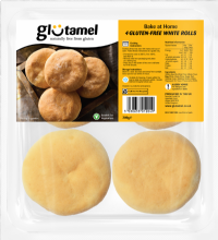 GLUTAMEL 4 White Bread Rolls 300g