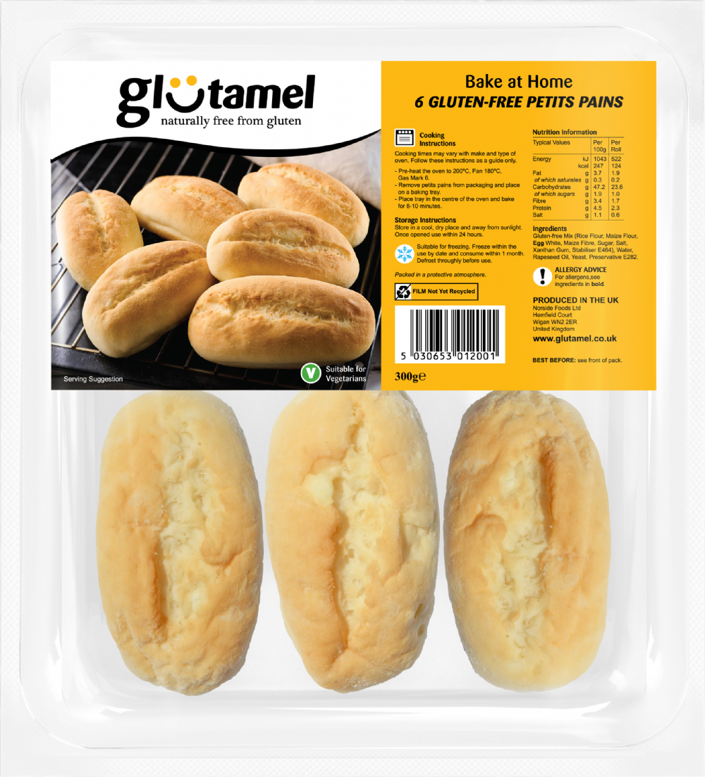 GLUTAMEL 6 Gluten Free Petits Pains 300g