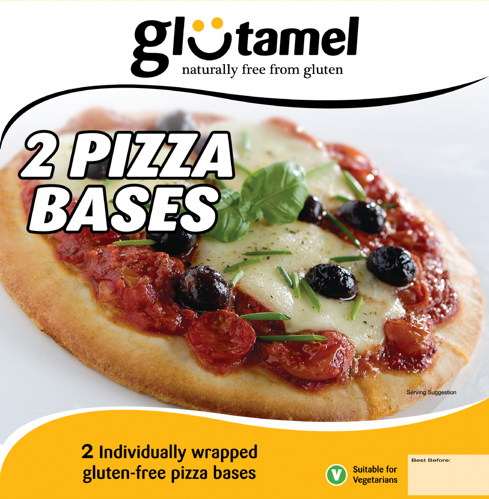 GLUTAMEL 2 Gluten Free Pizza Bases 300g