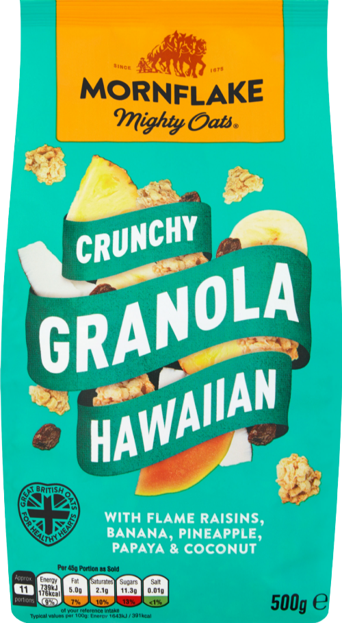 MORNFLAKE Crunchy Granola - Hawaiian 500g