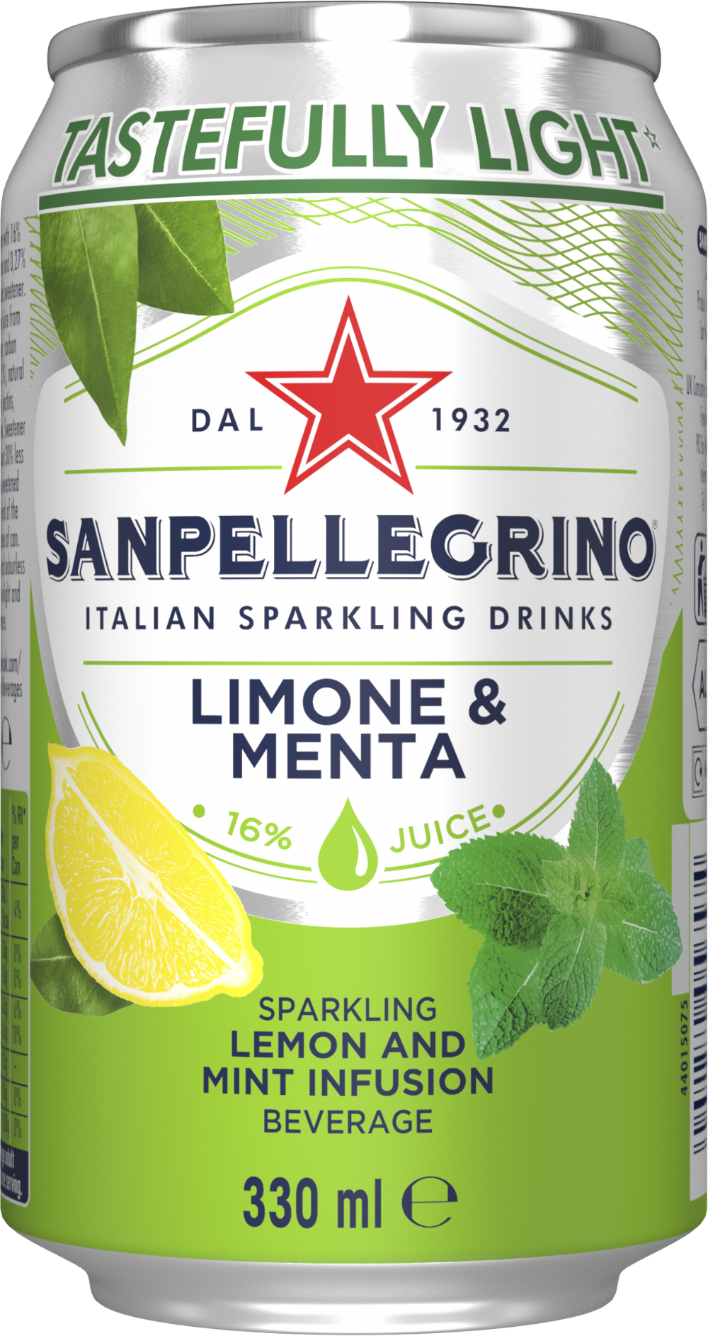 SAN PELLEGRINO Limone e Menta (Lemon and Mint) 330ml (8002270056574)