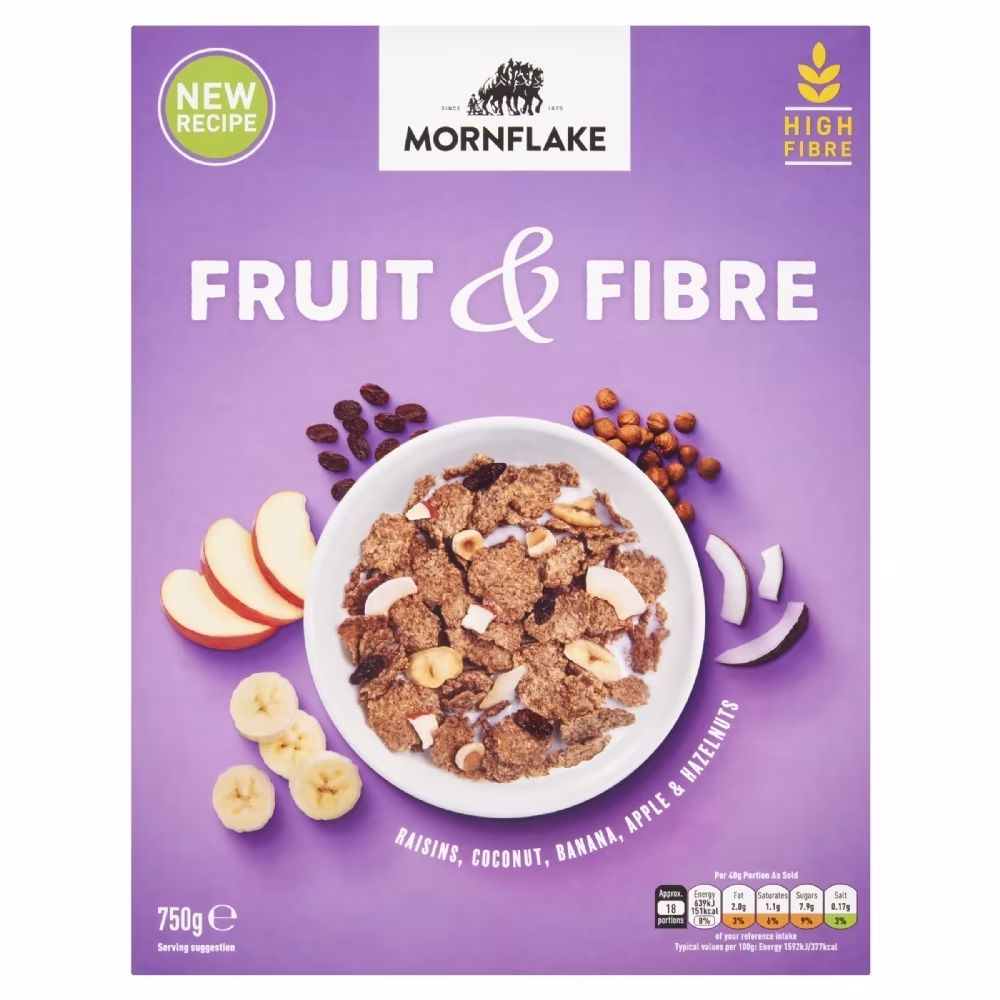 MORNFLAKE Fruit & Fibre 750g