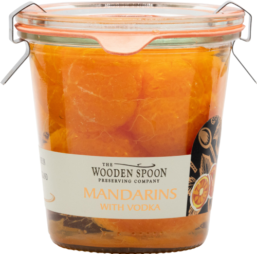 WOODEN SPOON Whole Mandarins with Vodka - Weck Jar 300g