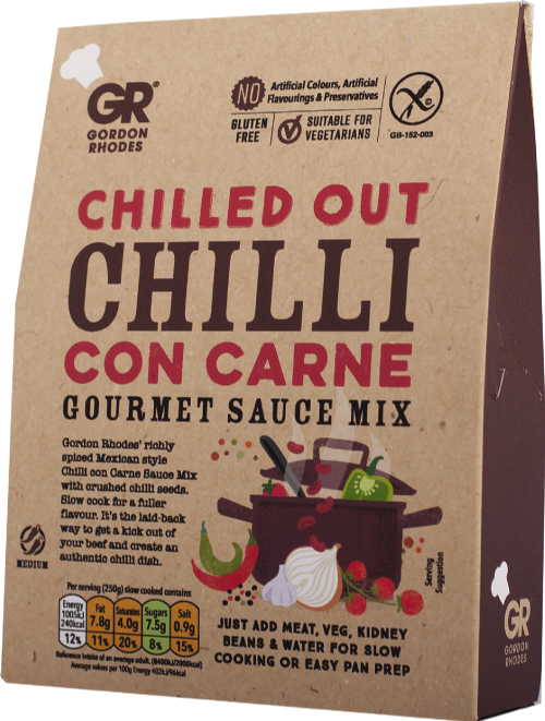 GORDON RHODES Chilled Out Chilli Con Carne Gourmet Sauce Mix