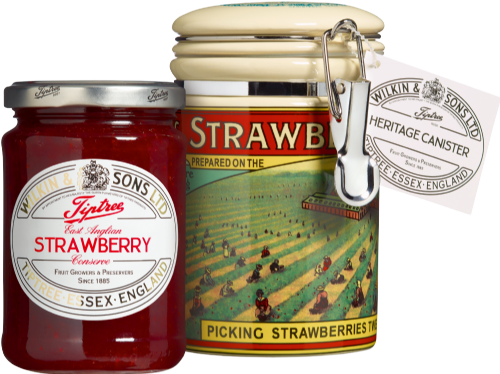 TIPTREE Heritage Canister with Strawberry Conserve 340g