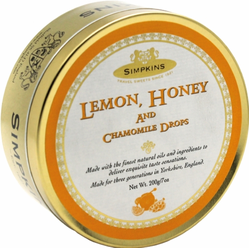 SIMPKINS Lemon, Honey & Chamomile Drops - Tin 200g