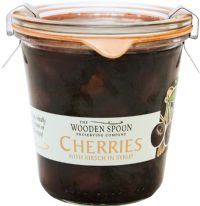 THE WOODEN SPOON PRESERVING COMPANY Cherries with Kirsch - Weck Jar 300g