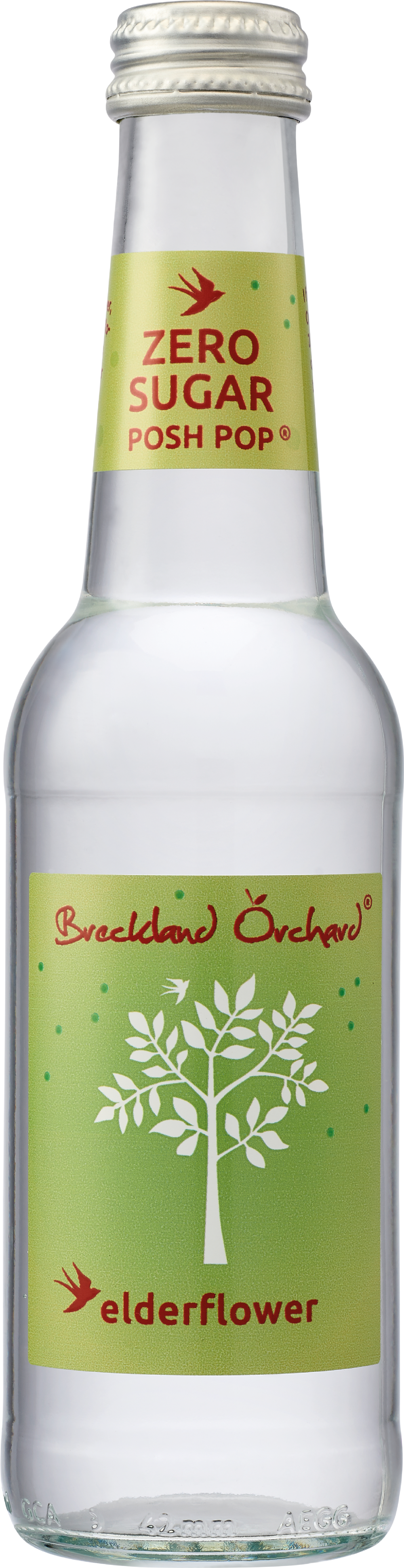BRECKLAND ORCHARD Zero Sugar Posh Pop Elderflower 275ml
