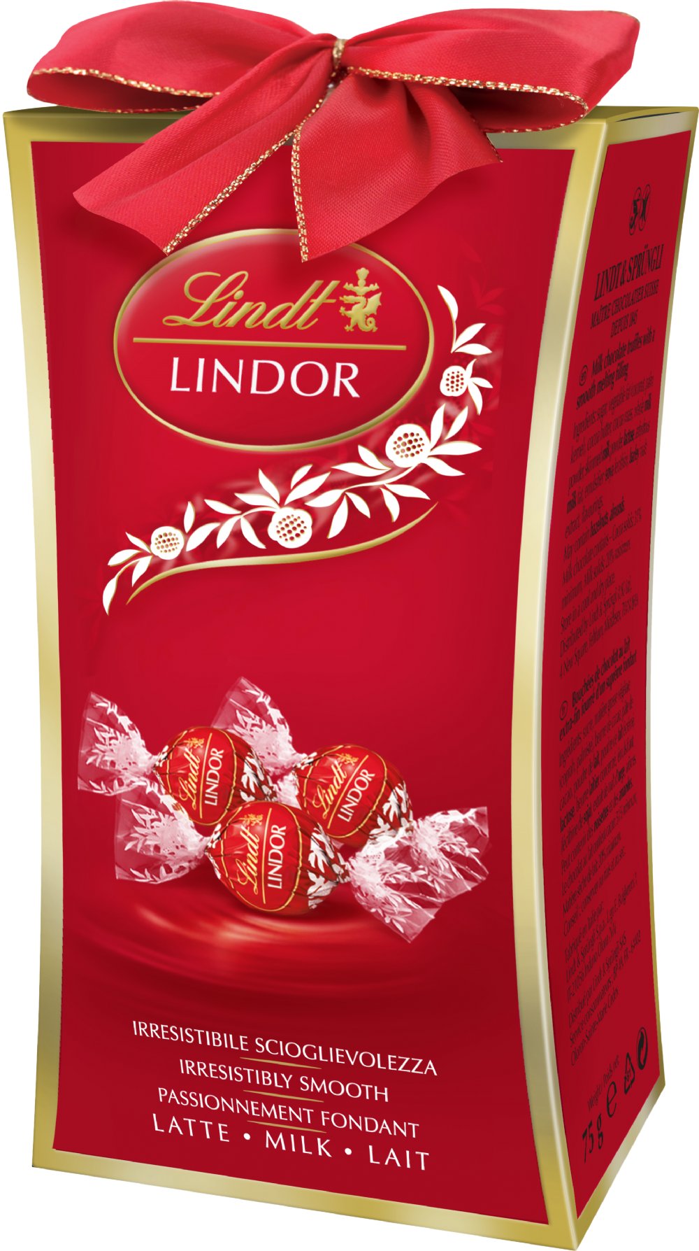 Lindt Lindor Milk Bow Gift Box 75g