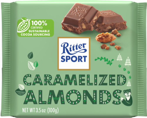 RITTER SPORT Winter Edition - Caramelized Almonds Bar 100g