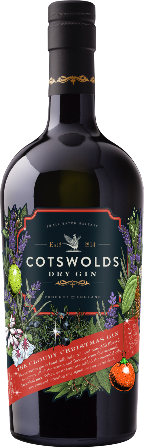 COTSWOLDS DISTILLERY Cloudy Christmas Gin 46% ABV 70cl