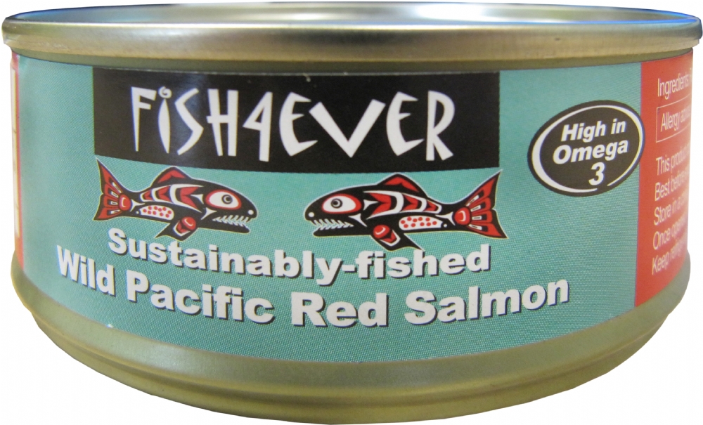FISH 4 EVER Wild Pacific Red Salmon 105g (5034210110100)