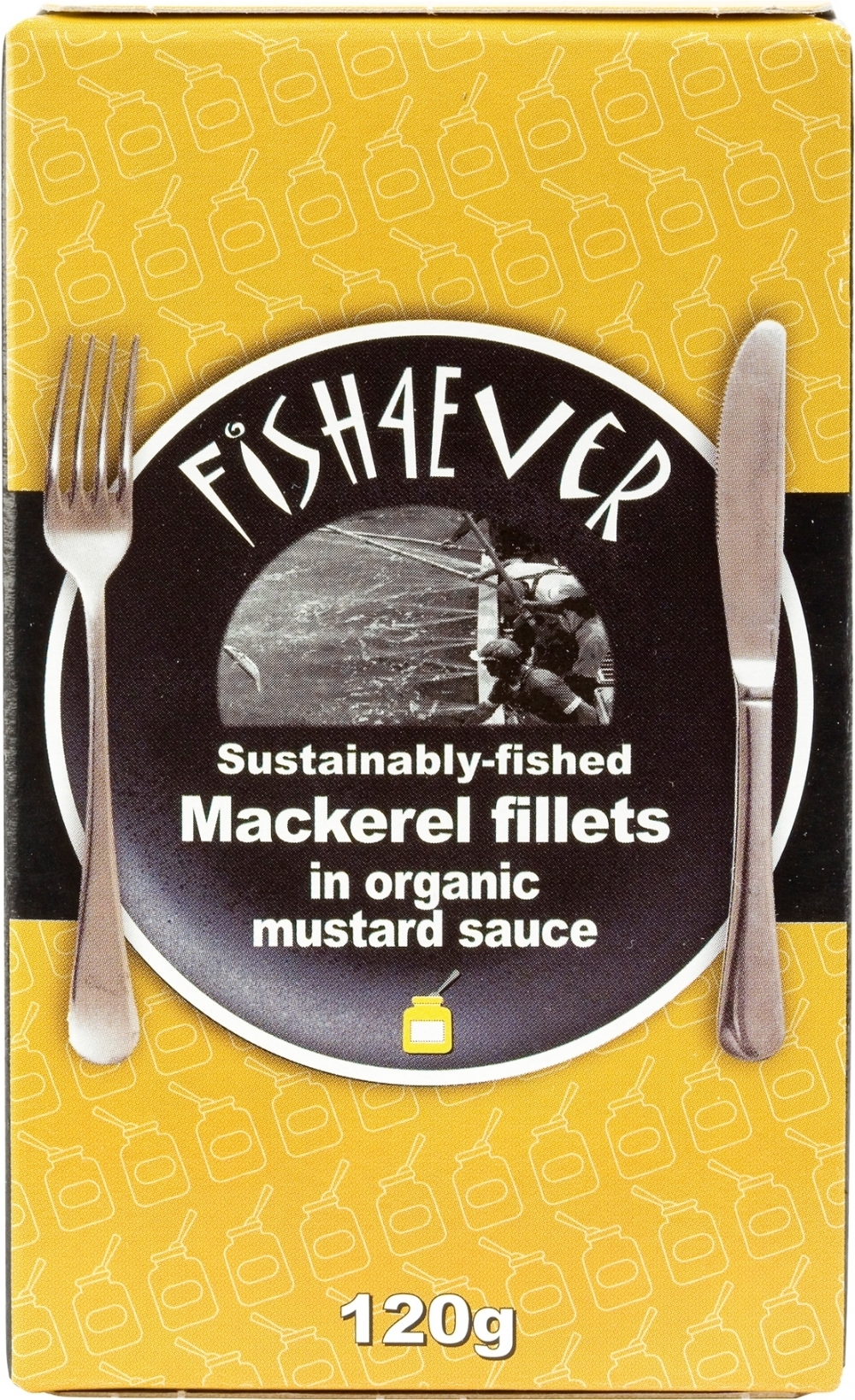 FISH 4 EVER Mackerel Fillets in Mustard Sauce 125g (5034210522354)