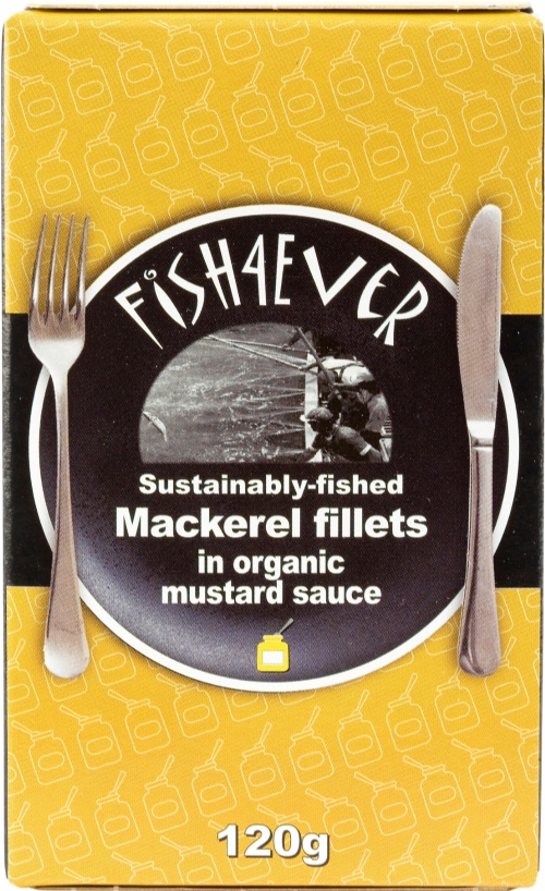 FISH 4 EVER Mackerel Fillets in Mustard Sauce 125g