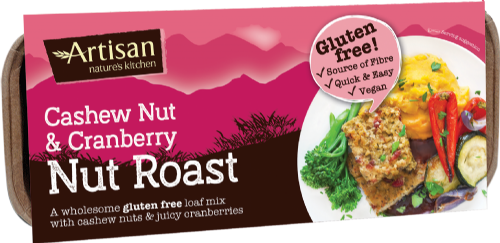 ARTISAN GRAINS Nut Roast - Cashew Nut & Cranberry 200g