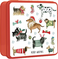 GRANDMA WILD'S Assorted Biscuits in Embossed Merry Woofmas Tin 160g