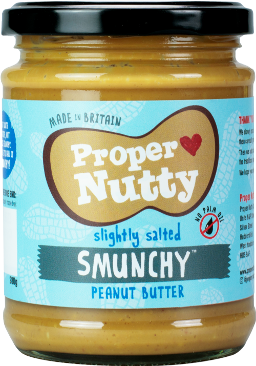 PROPER NUTTY Smunchy Peanut Butter - Slightly Salted 280g