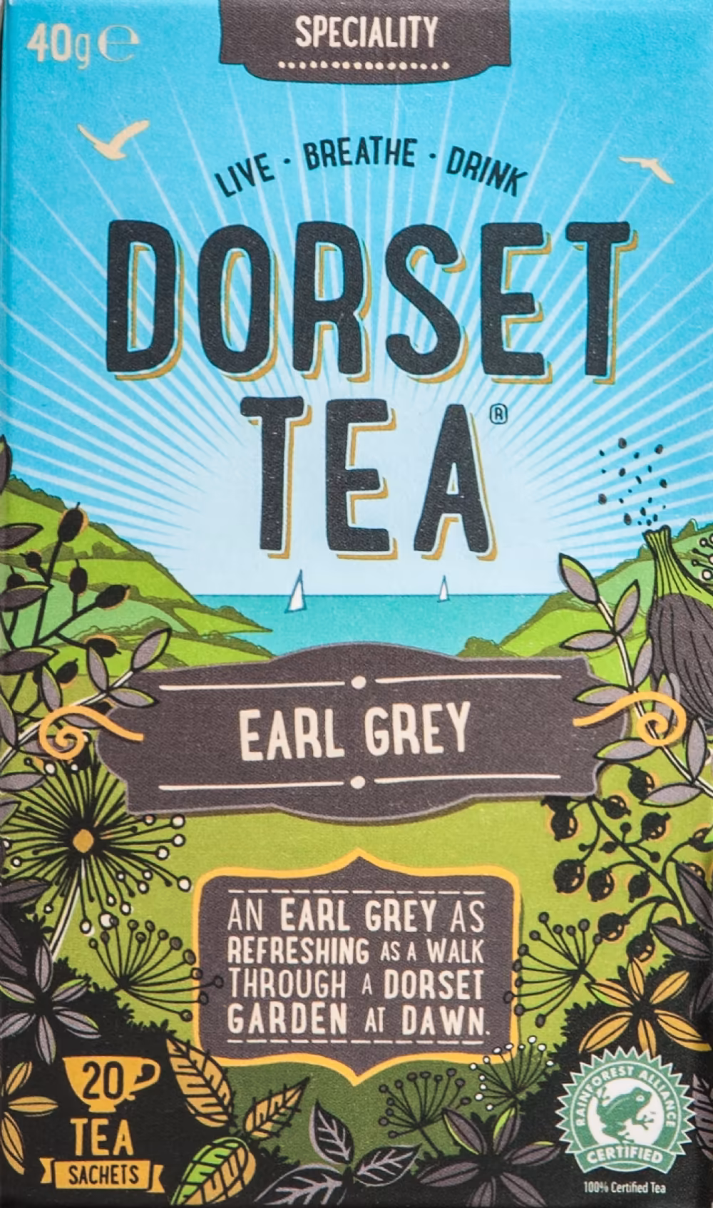 DORSET TEA Earl Grey - 20 Sachets 40g