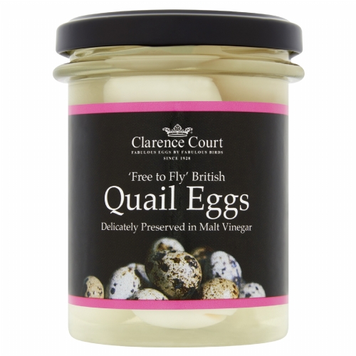 CLARENCE COURT 'Free to Fly' British Pickled Quail Eggs 190g