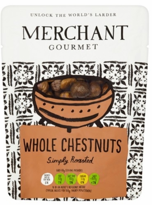 MERCHANT GOURMET Cooked & Peeled Whole Chestnuts 180g