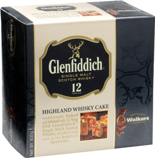 WALKERS Glenfiddich Highland Whisky Cake 400g