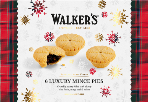 WALKERS 6 Luxury Mince Pies 372g