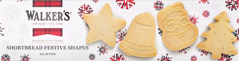 WALKER'S Shortbread Festive Shapes 175g