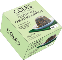 COLE'S PUDDINGS Gluten, Nut & Alcohol Free Christmas Pudding 454g