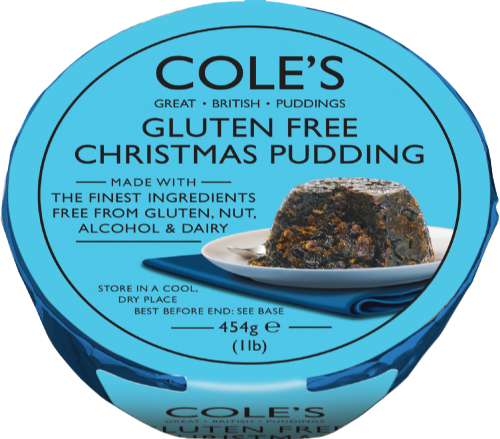 COLE'S Gluten, Nut & Alcohol Free Christmas Pudding 454g