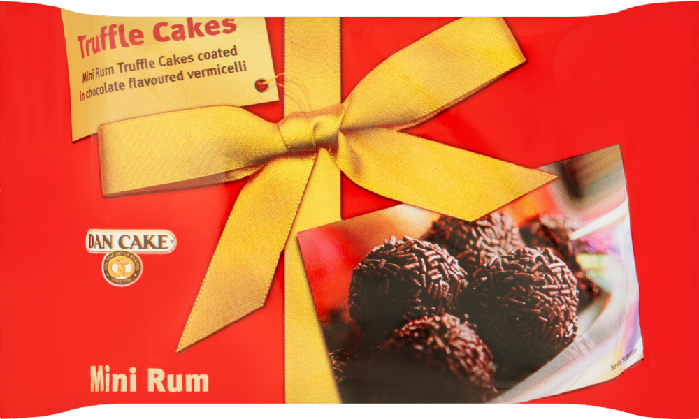 Holleys Fine Foods DAN CAKE Mini Rum Truffle Cakes 140g