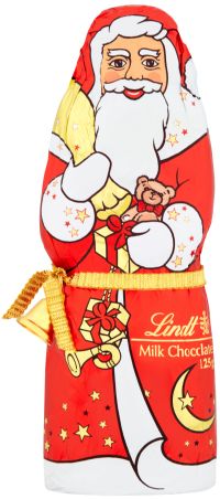 LINDT Milk Chocolate Santa 125g