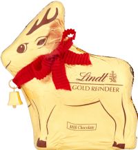 LINDT Milk Chocolate Gold Reindeer 100g