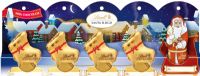 LINDT Milk Chocolate Santa Sleigh - 5 Pack 50g