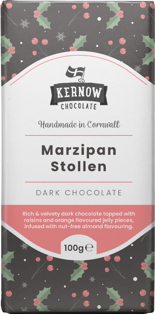 KERNOW Chocolate Stollen Bar 100g