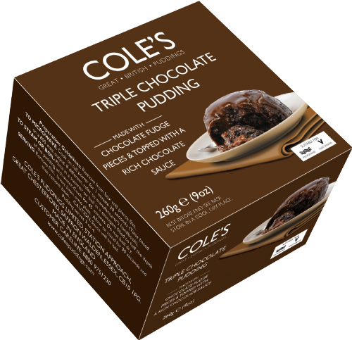 COLE'S Triple Chocolate Steamed Pudding 260g