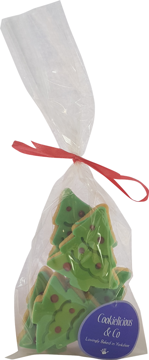 COOKIE LICIOUS Iced Christmas Tree Shortbread - Bag 48g