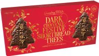 GRANDMA WILD'S Dark Chocolate Festive Shortbread Trees 165g