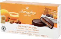 ANTHON BERG Apricot in Brandy Marzipan Chocolates 220g