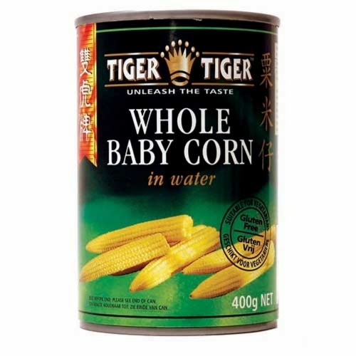 TIGER TIGER Whole Baby Corn in Water 410g