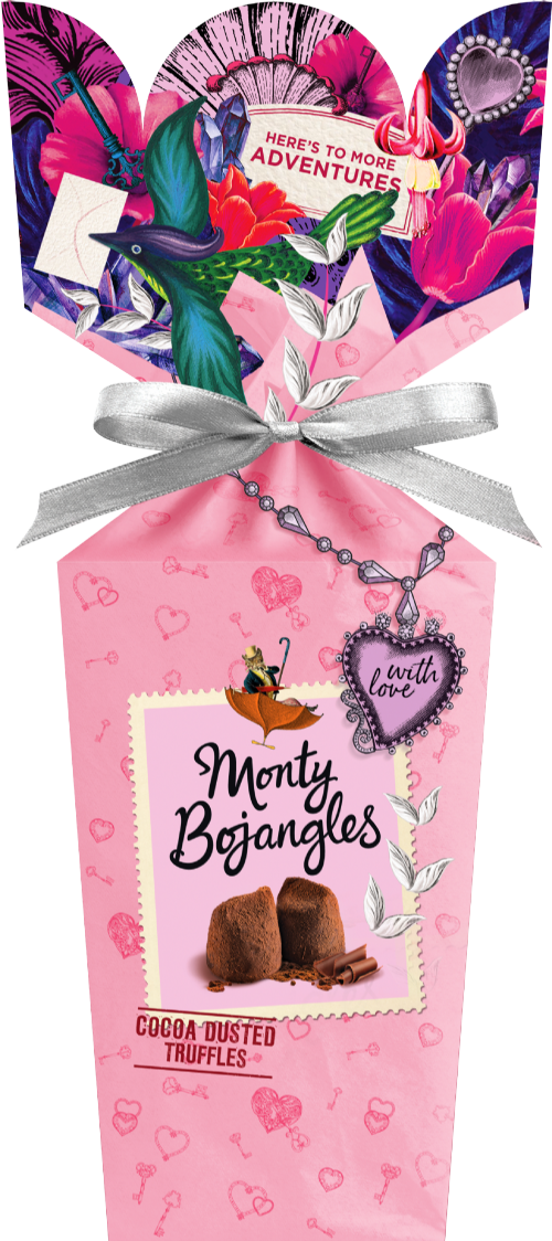 MONTY BOJANGLES Cocoa Dusted Truffles - Bouquet Gift 110g