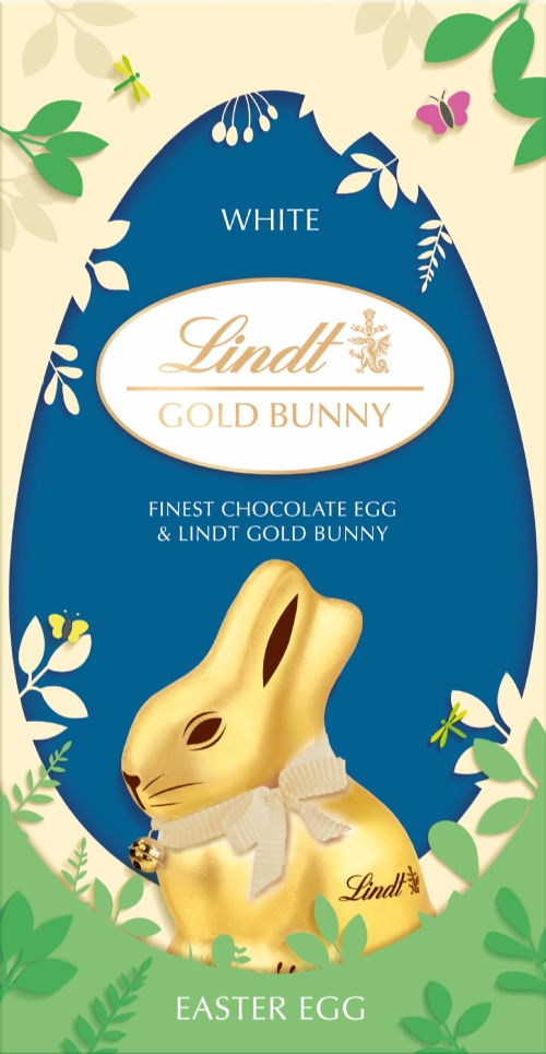 LINDT Gold Bunny Egg - White Chocolate 195g