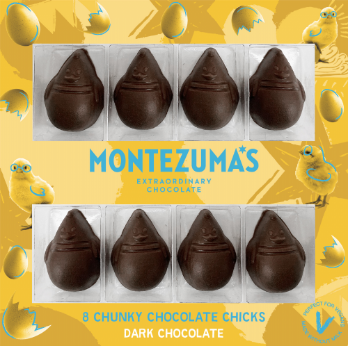 MONTEZUMA'S 8 Chunky Chocolate Chicks - Dark Chocolate 110g