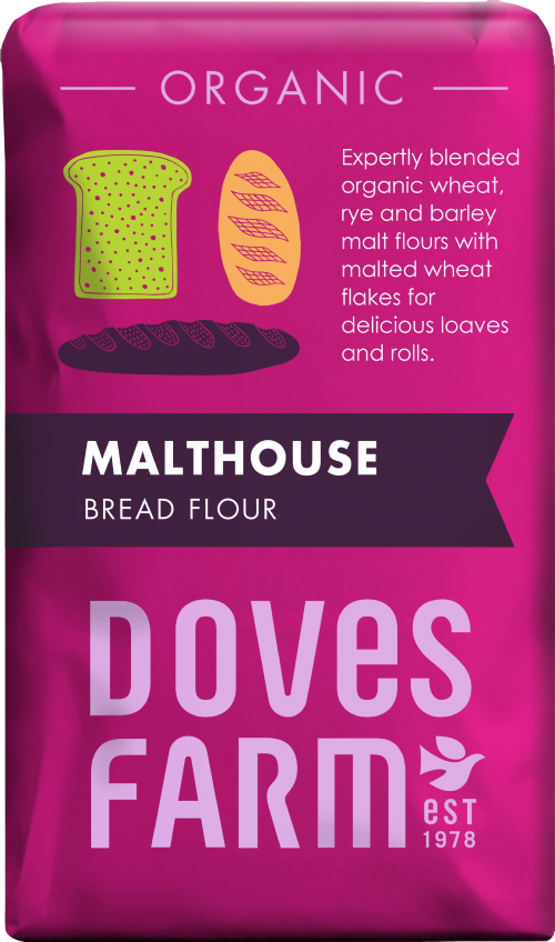 DOVES FARM Organic Malthouse Bread Flour 1kg