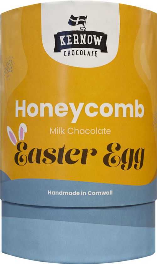 KERNOW Honeycomb Milk Chocolate Easter Egg 180g